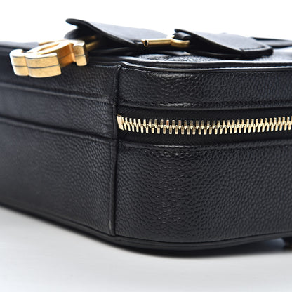 Chanel Caviar Quilted Medium CC Filigree Vanity Case Black 9 of 10