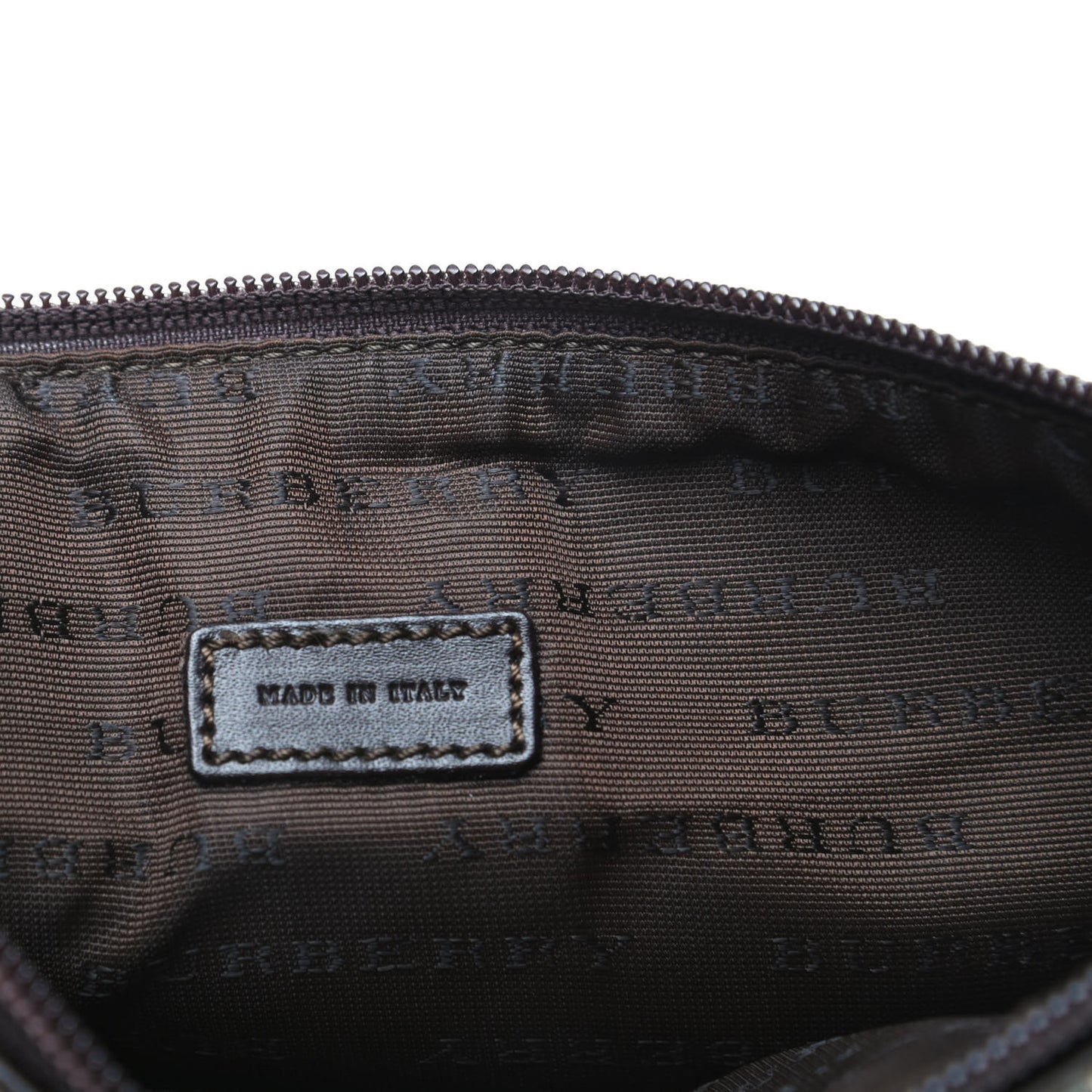 House Check Pouch Brown