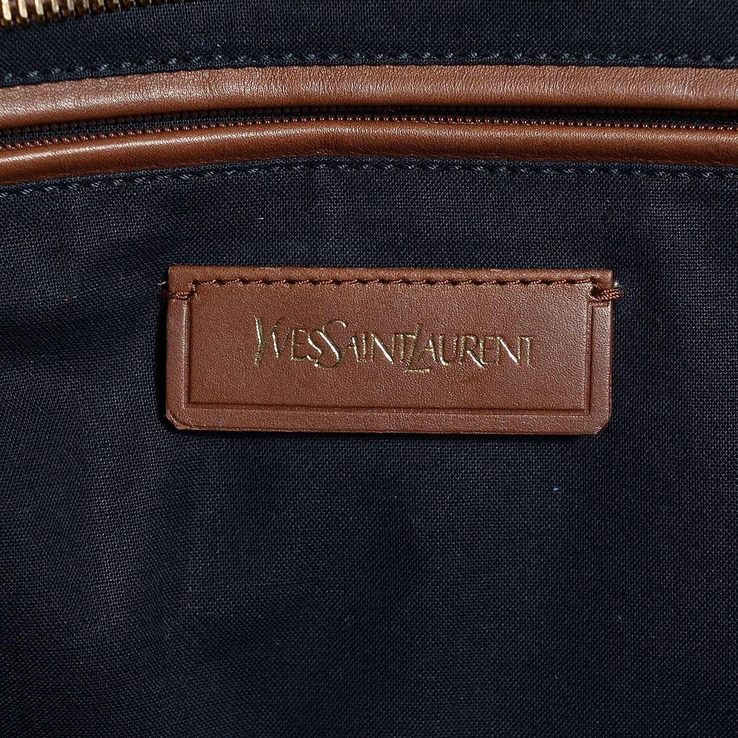 Calfskin Medium Tri-Color Cabas Chyc Navy Mushroom