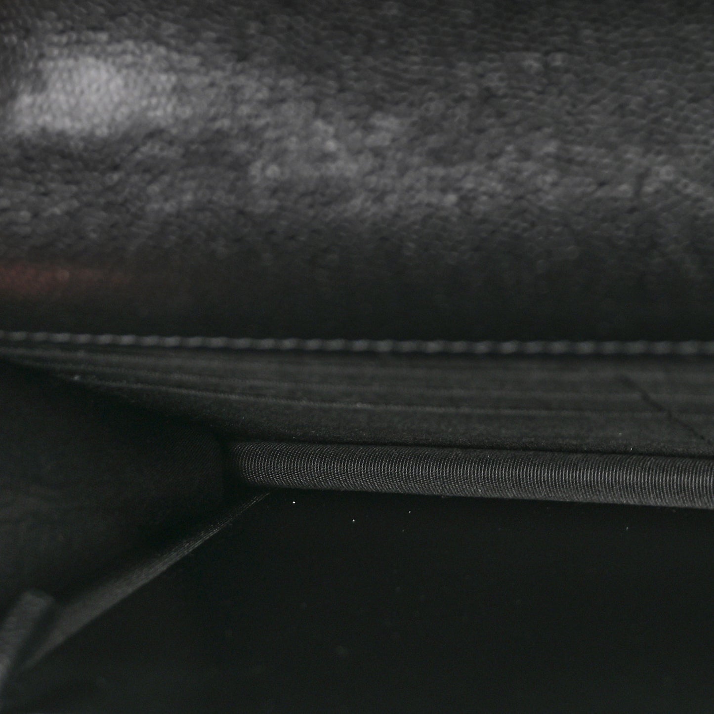 Caviar Quilted My Everything Wallet On Chain WOC Black