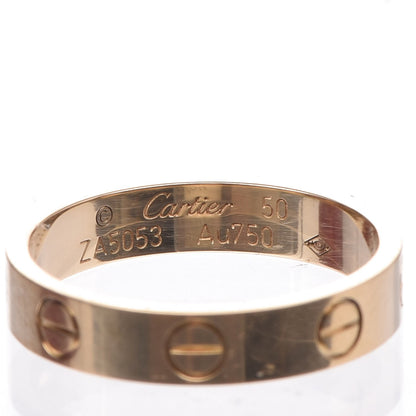 Cartier 18K Yellow Gold 3.5mm LOVE Wedding Band Ring 50 5.25 3 of 5