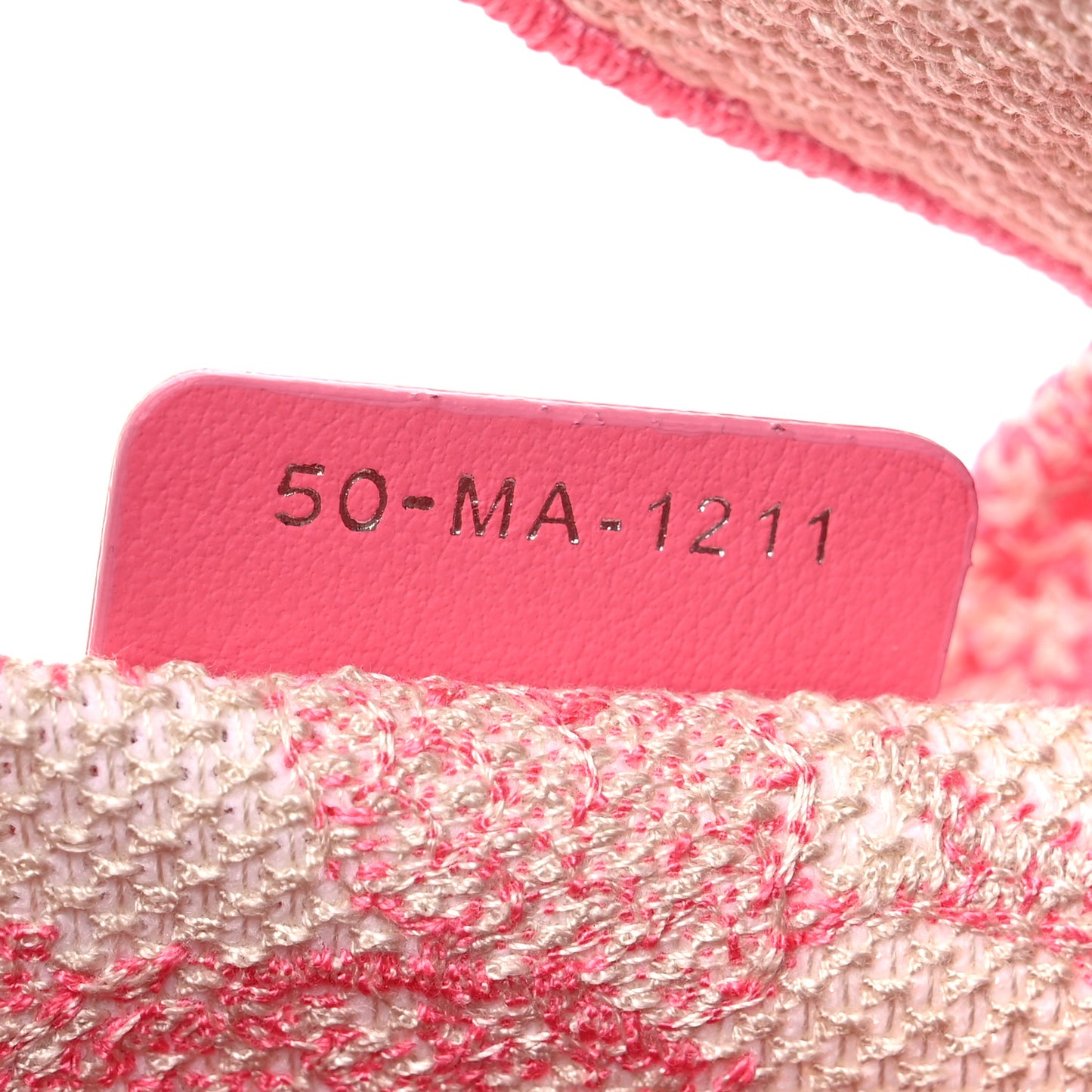 Canvas Reverse Embroidered Toile De Jouy D-Bubble Bucket Bag Peony Pink