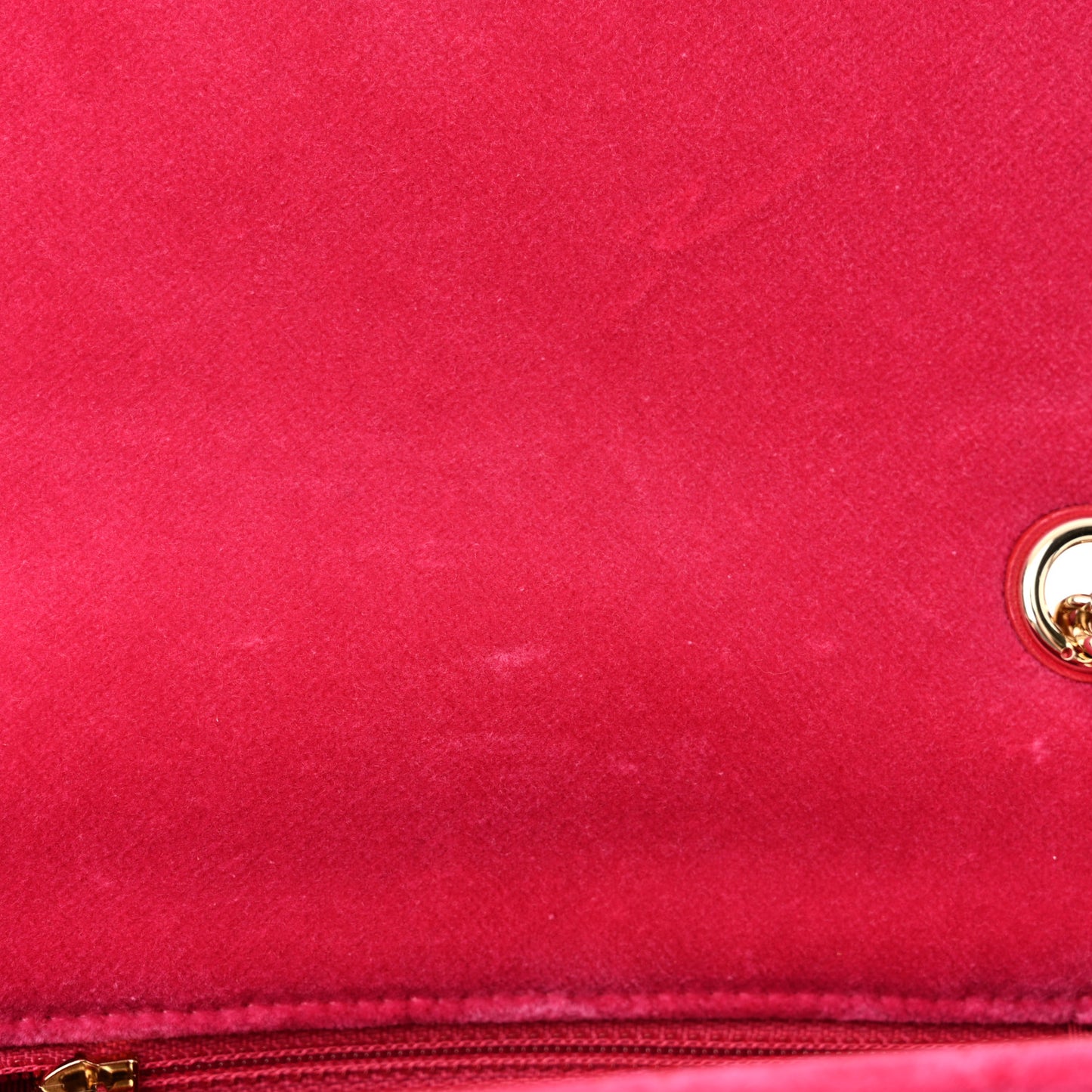 Velvet Quilted Mini Square Pearl Crush Flap Fuchsia