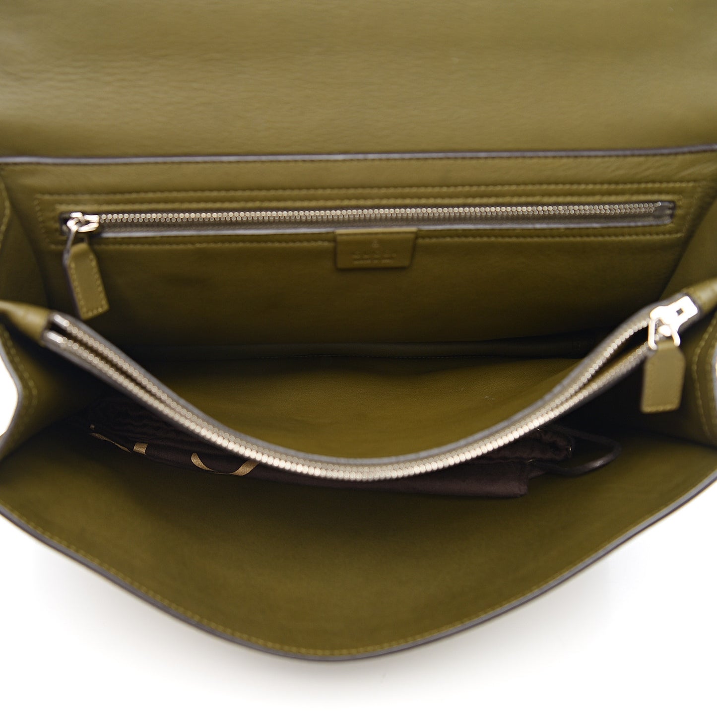 Suede Messenger Bag Militare