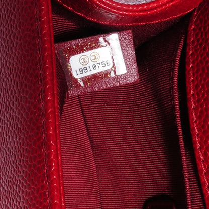 Chanel Caviar Small Boy Flap Bag Dark Red 9 of 9