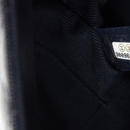 Chanel Caviar Quilted Small Coco Handle Flap Navy 10 of 12