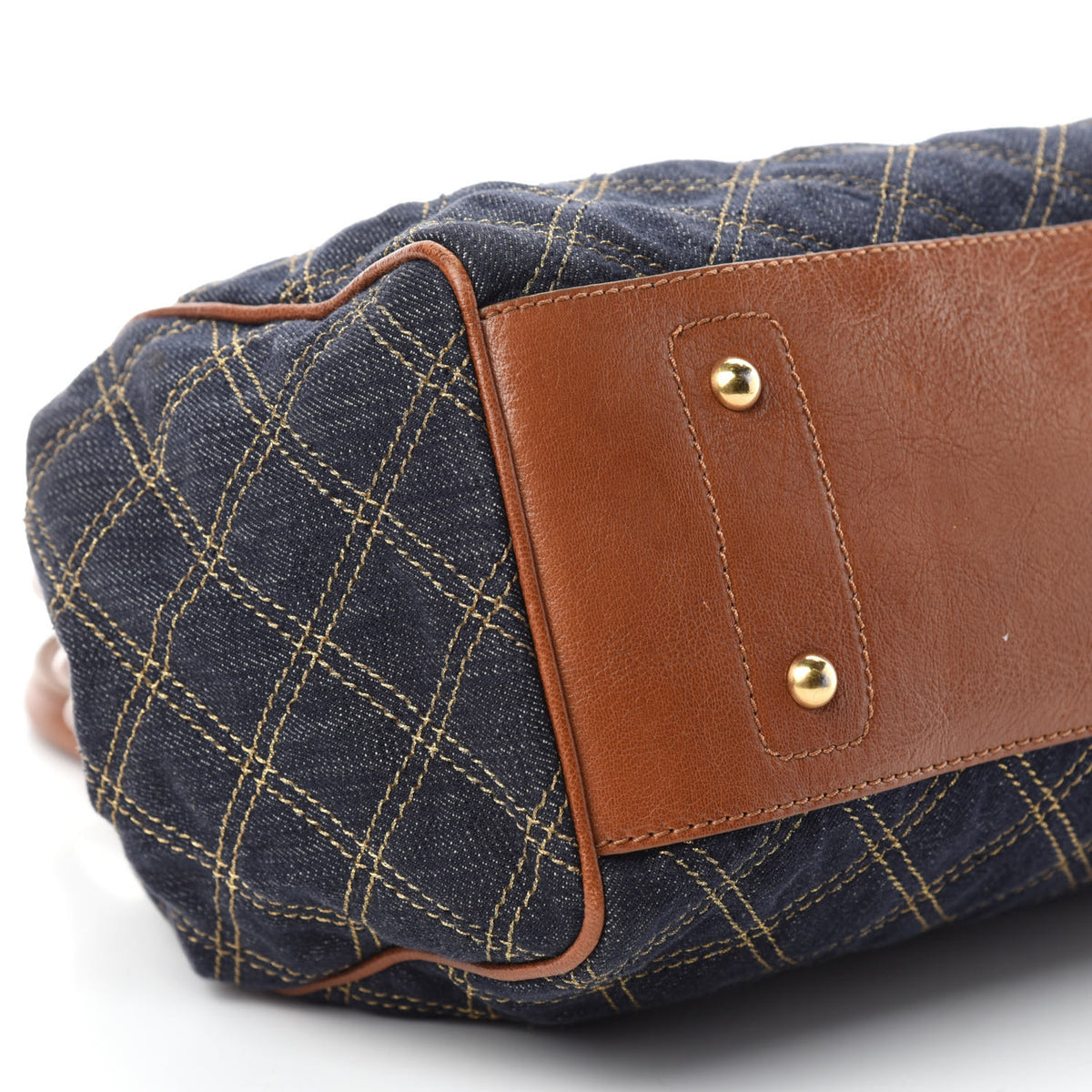 Marc Jacobs Denim Quilted Mini Stam Blue 6 of 10