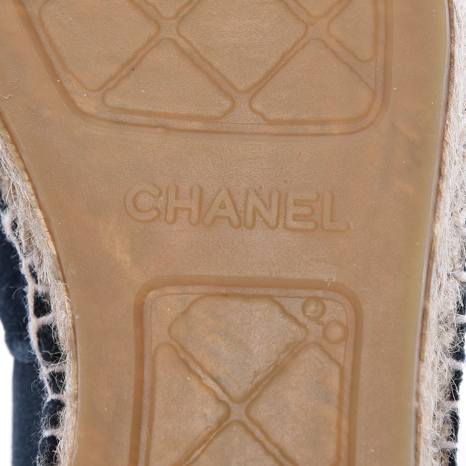 Chanel Velvet Logo Espadrilles 39 Blue Black 6 of 10