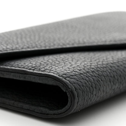 Christian Dior Bullcalf Diorissimo Slim Envelope Wallet Black Rose Indien 8 of 9