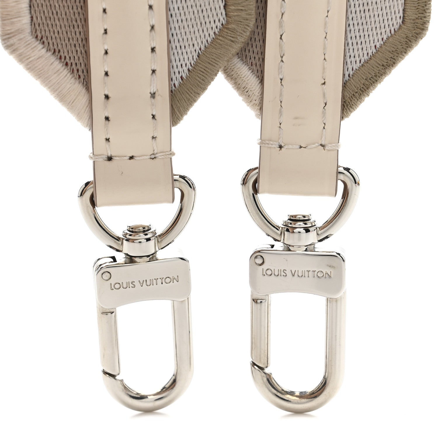 Louis Vuitton Jacquard Speedy Bandouliere 20 Shoulder Strap Beige White 3 of 3