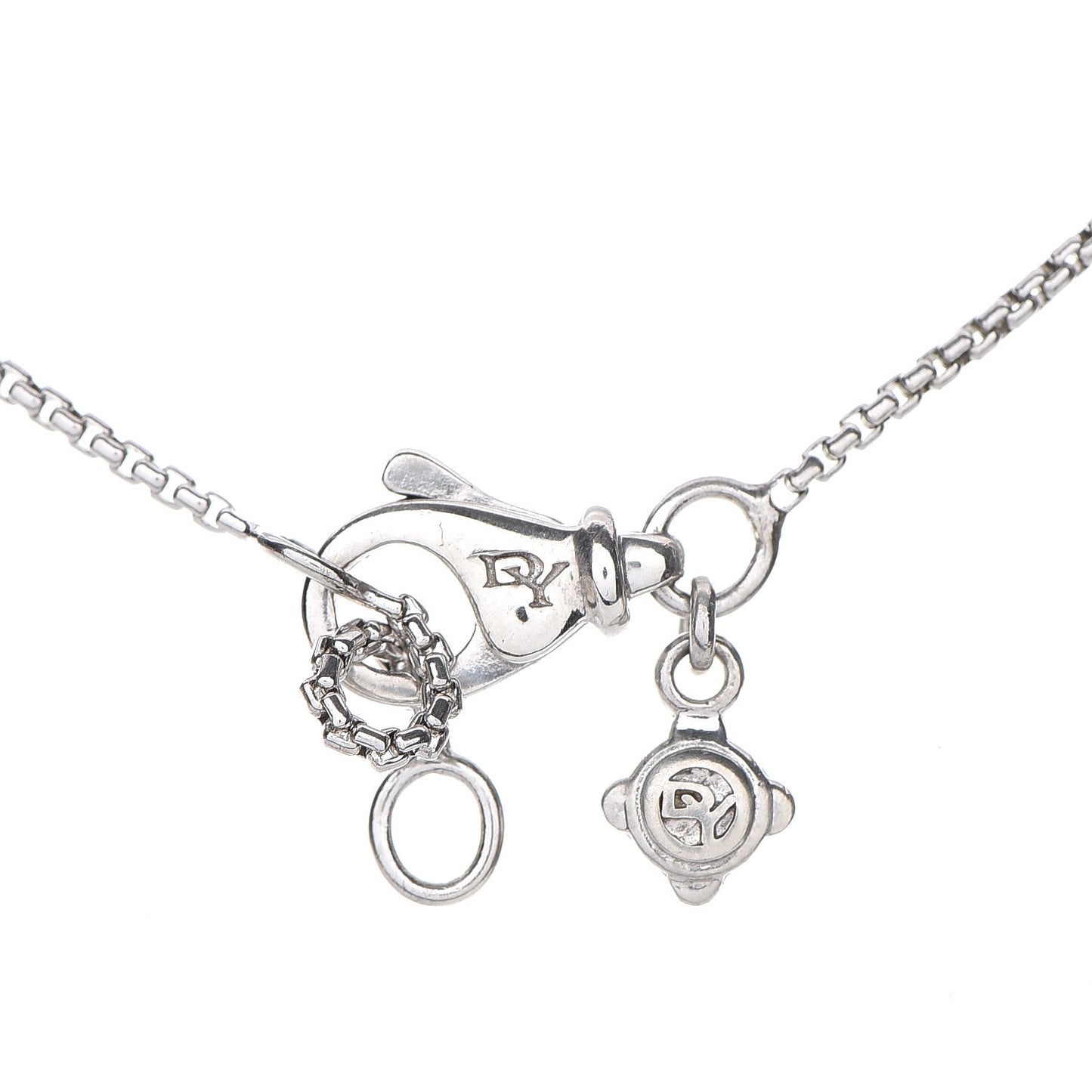 Sterling Silver Diamond 7mm Infinity Pendant Necklace