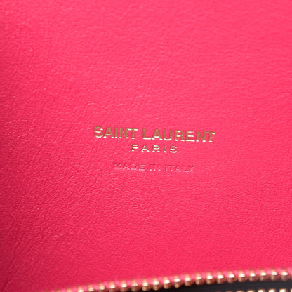 Saint Laurent Calfskin Small Sac De Jour Black Fuchsia 8 of 15