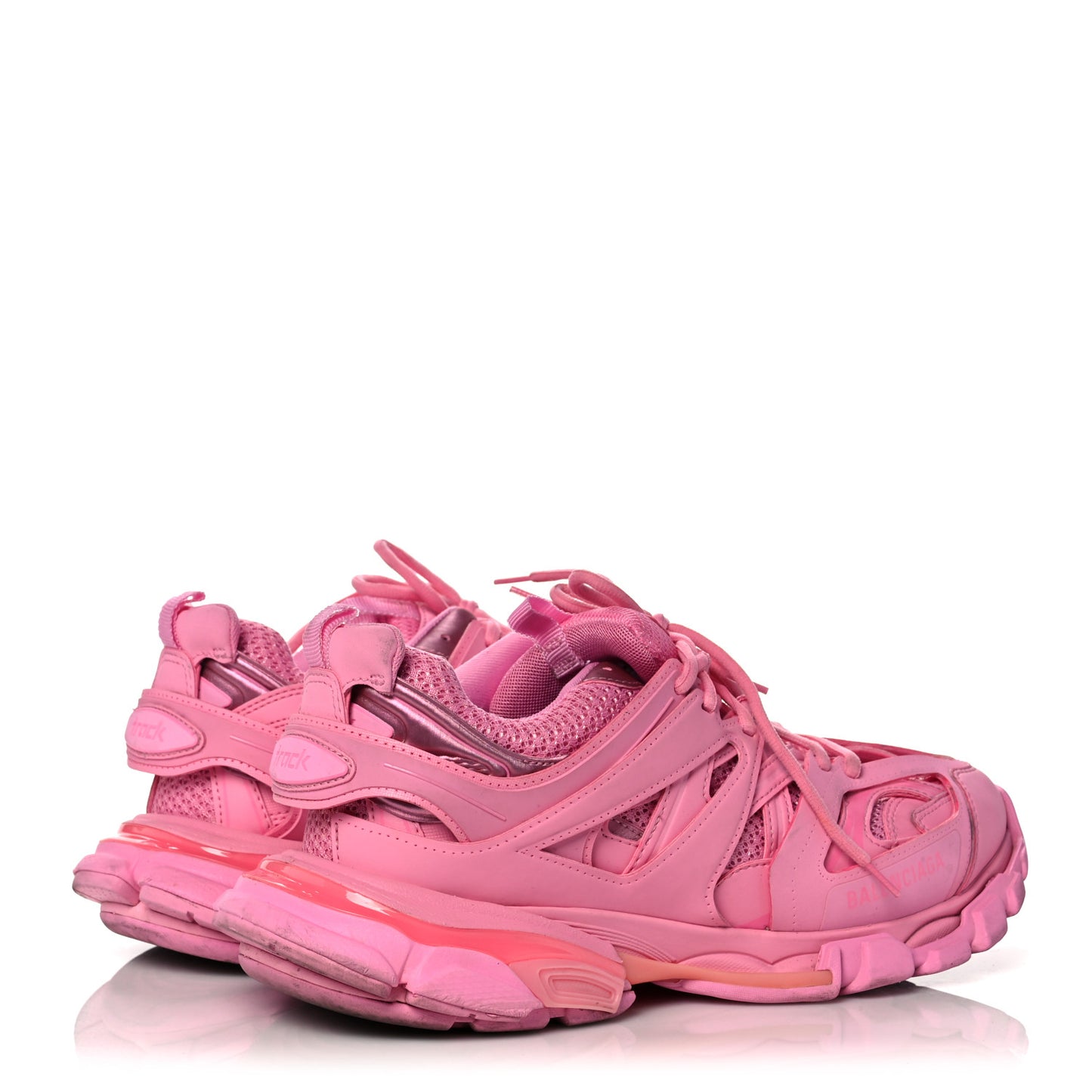 Mesh Nylon Womens Track Sneakers 42 Pink