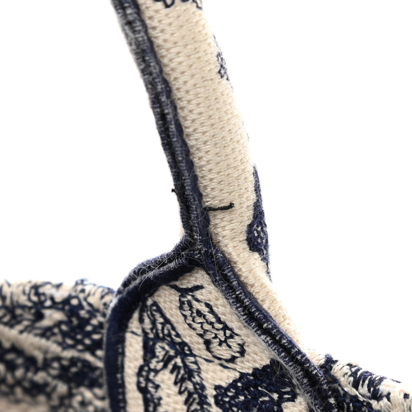 Canvas Embroidered Large Dioriviera Toile De Jouy Book Tote Blue