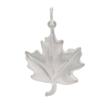 Tiffany Sterling Silver Maple Leaf Charm 1 of 4
