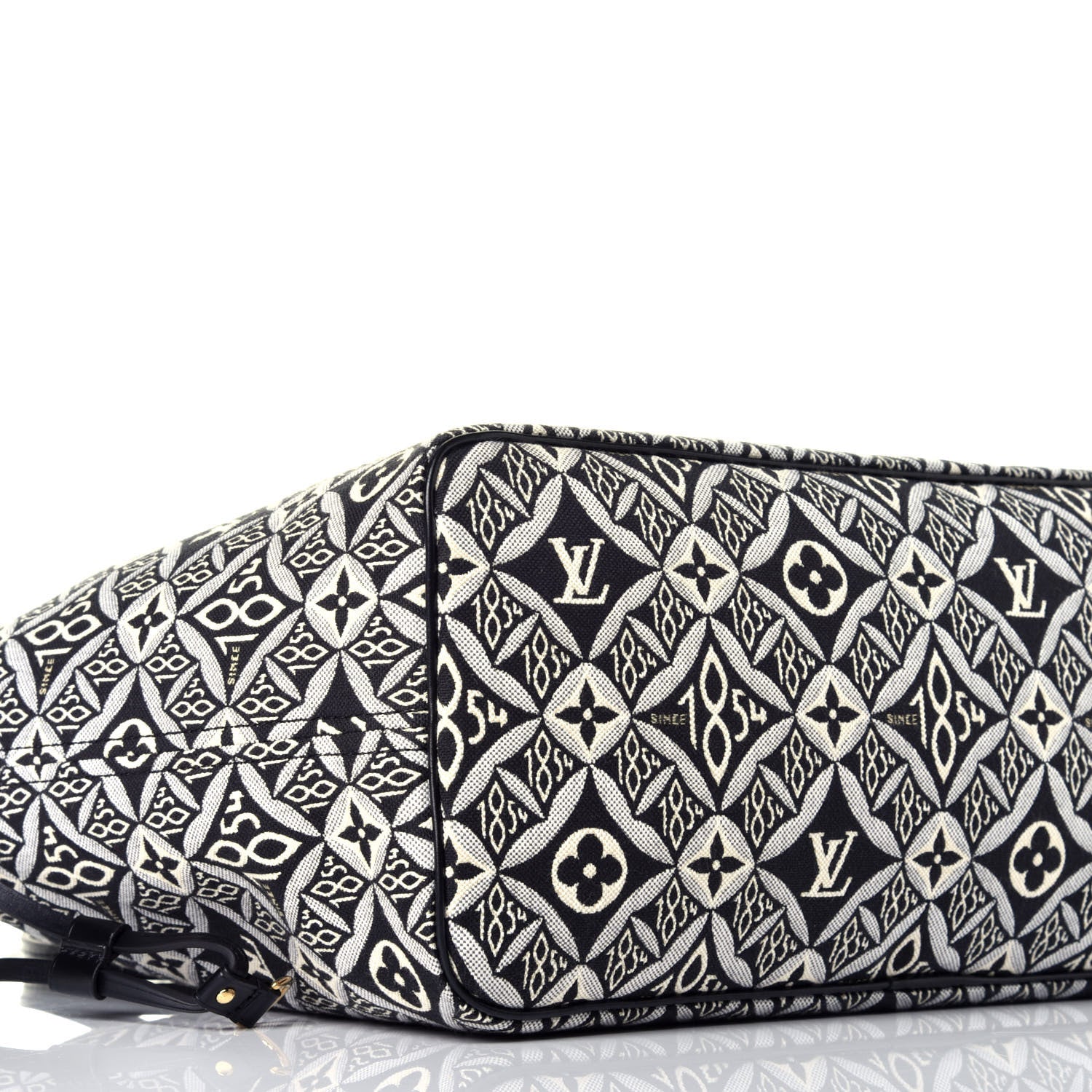 Louis Vuitton Jacquard Since 1854 Neverfull MM Grey 7 of 9