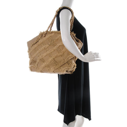 Chanel Tweed Nature Tote Beige 2 of 7