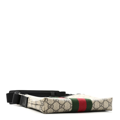 Gucci GG Supreme Monogram Web Messenger Bag Black 3 of 10