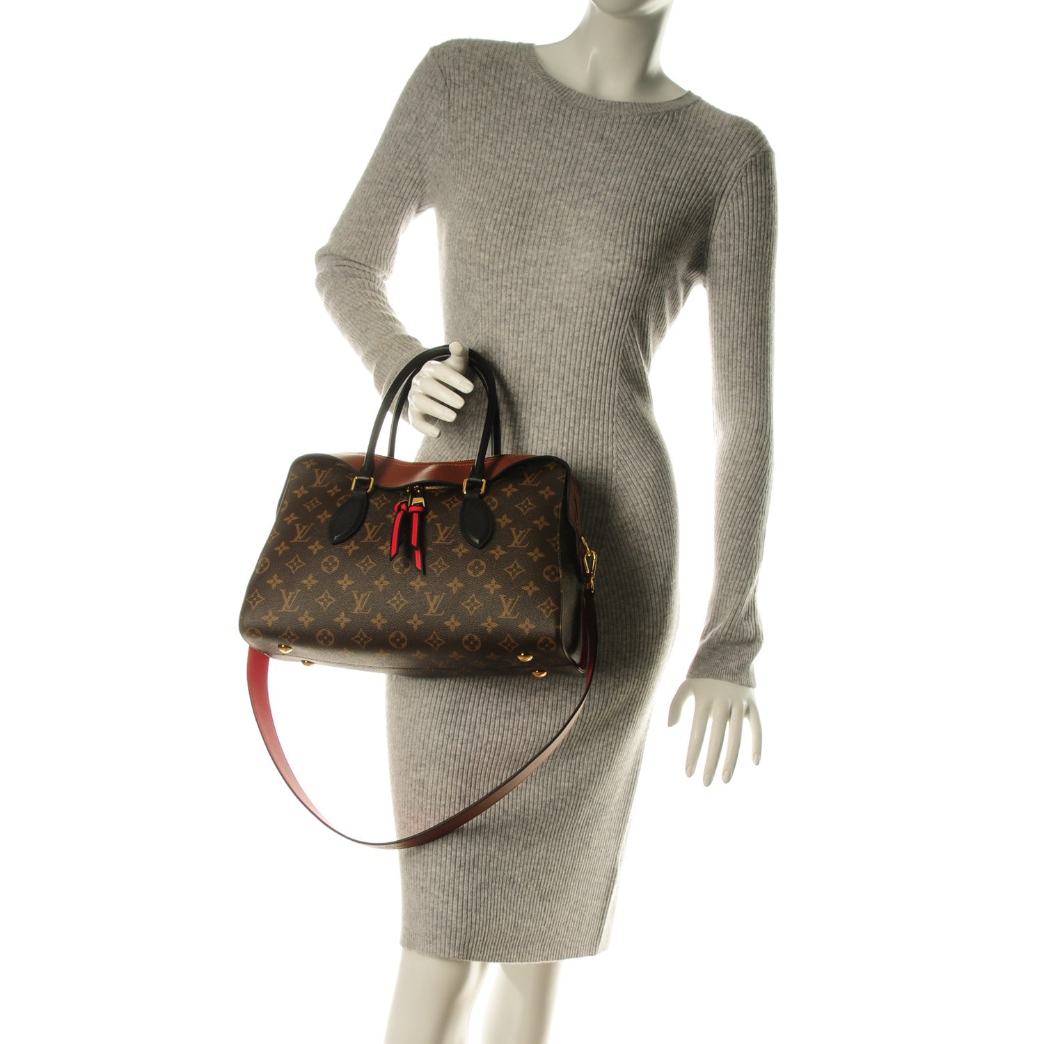 Louis Vuitton Monogram Tuileries Caramel Rouge 2 of 8