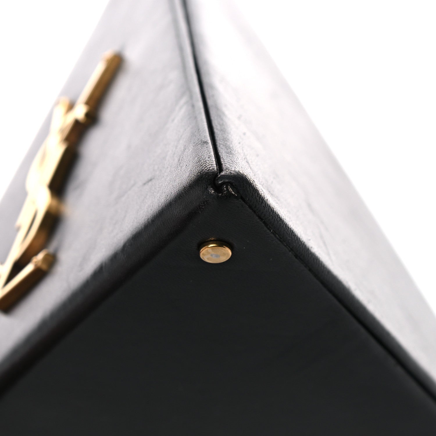 Saint Laurent Lambskin Pyramid Clutch Black 13 of 17