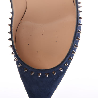 Christian Louboutin Veau Velours Anjalina 85 Pumps 36.5 Marine 12 of 14