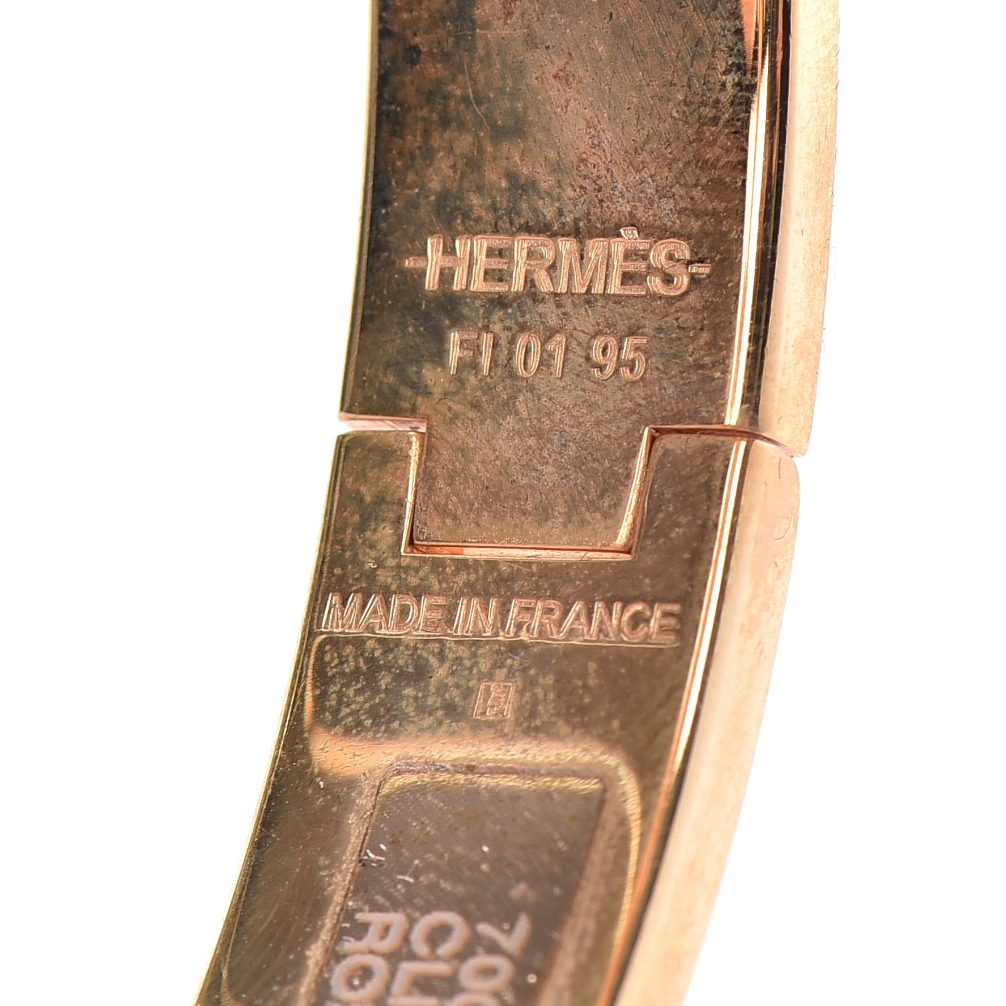 Enamel Narrow Clic Clac H Bracelet PM Rose Dragee
