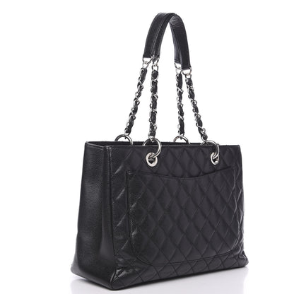 Chanel Caviar Quilted Grand Shopping Tote GST Black 2 of 9