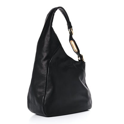 Jimmy Choo Calfskin Hobo Black 3 of 9