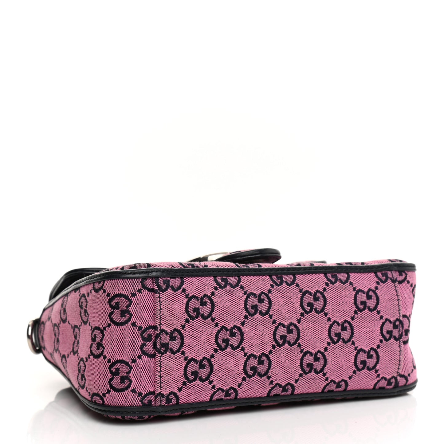 Monogram Multicolor Matelasse Diagonal Mini GG Marmont Top Handle Shoulder Bag Pink Blue