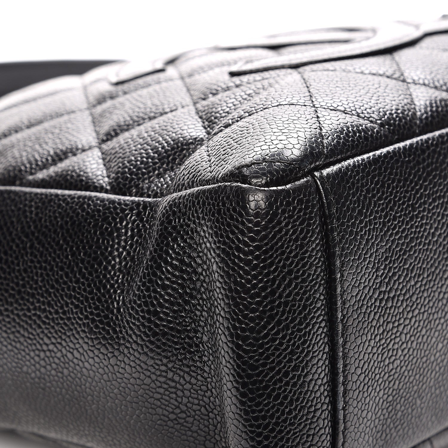 Chanel Caviar Quilted Petit Shopping Tote PST Black 8 of 11