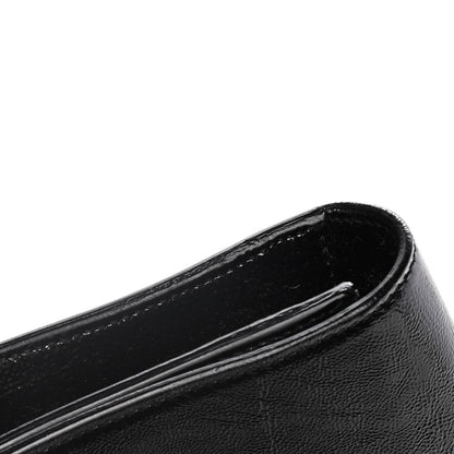 Saint Laurent Textured Patent Monogram Large Belle De Jour Clutch Black 7 of 13