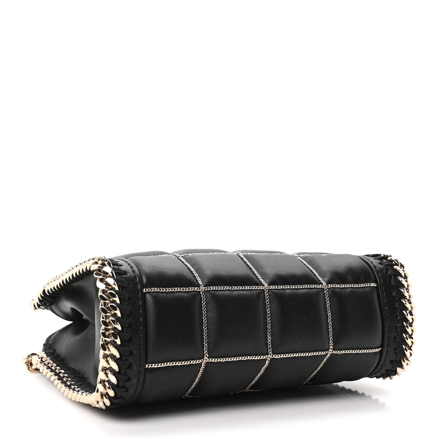 Stella McCartney Vegan Leather Quilted Tiny Falabella Tote Black 6 of 19