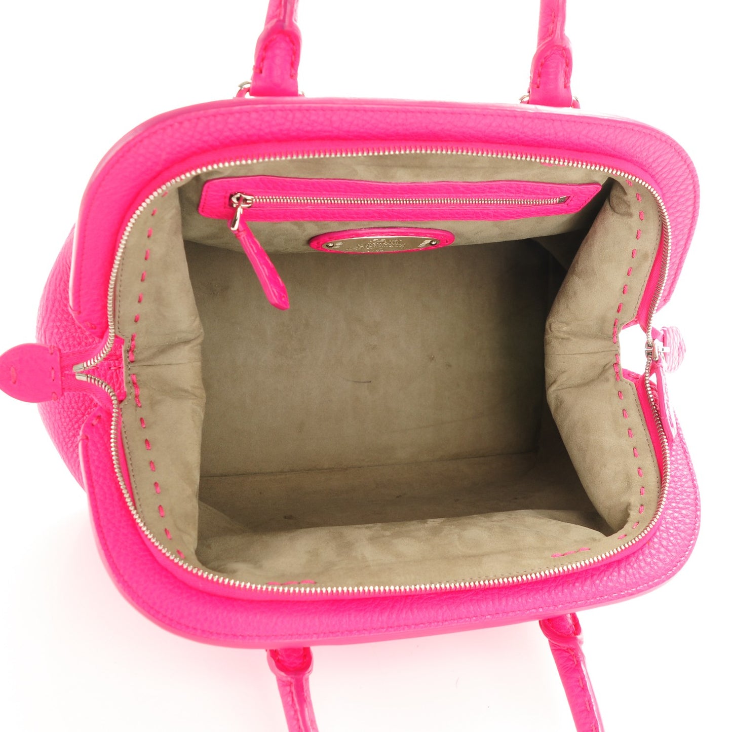 Calfskin Romano Selleria Adele 1328 Bag Fuchsia