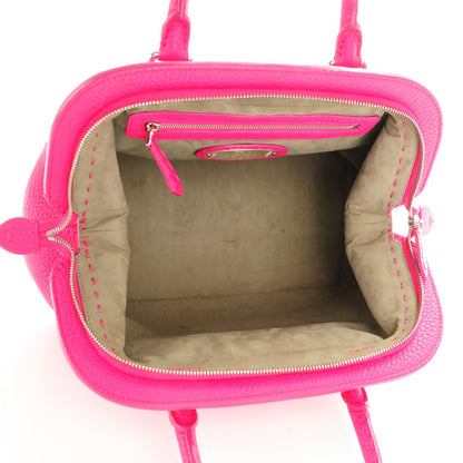 Fendi Calfskin Romano Selleria Adele 1328 Bag Fuchsia 5 of 9