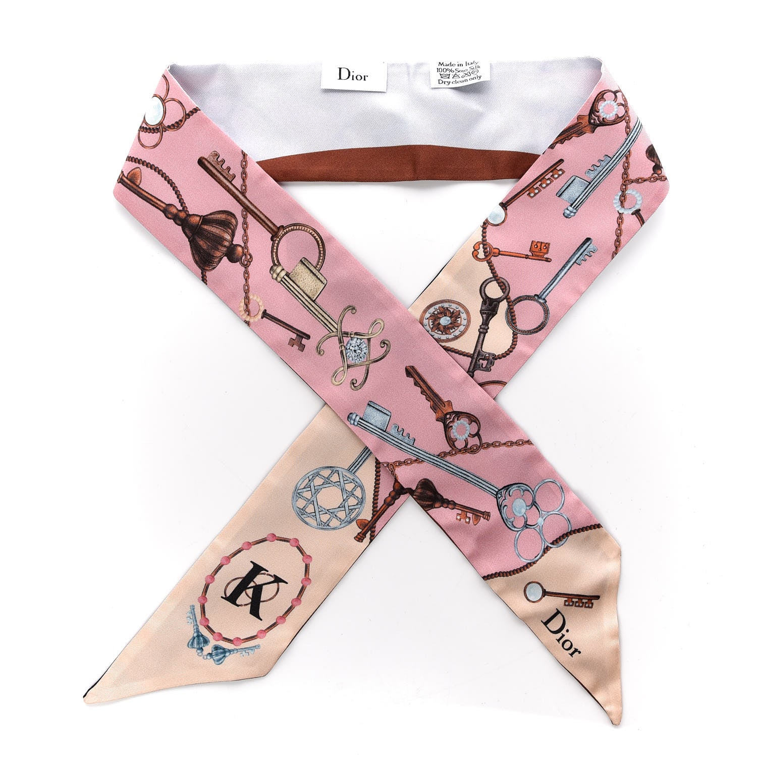Christian Dior Silk ABCDior K Mitzah Scarf 1 of 4