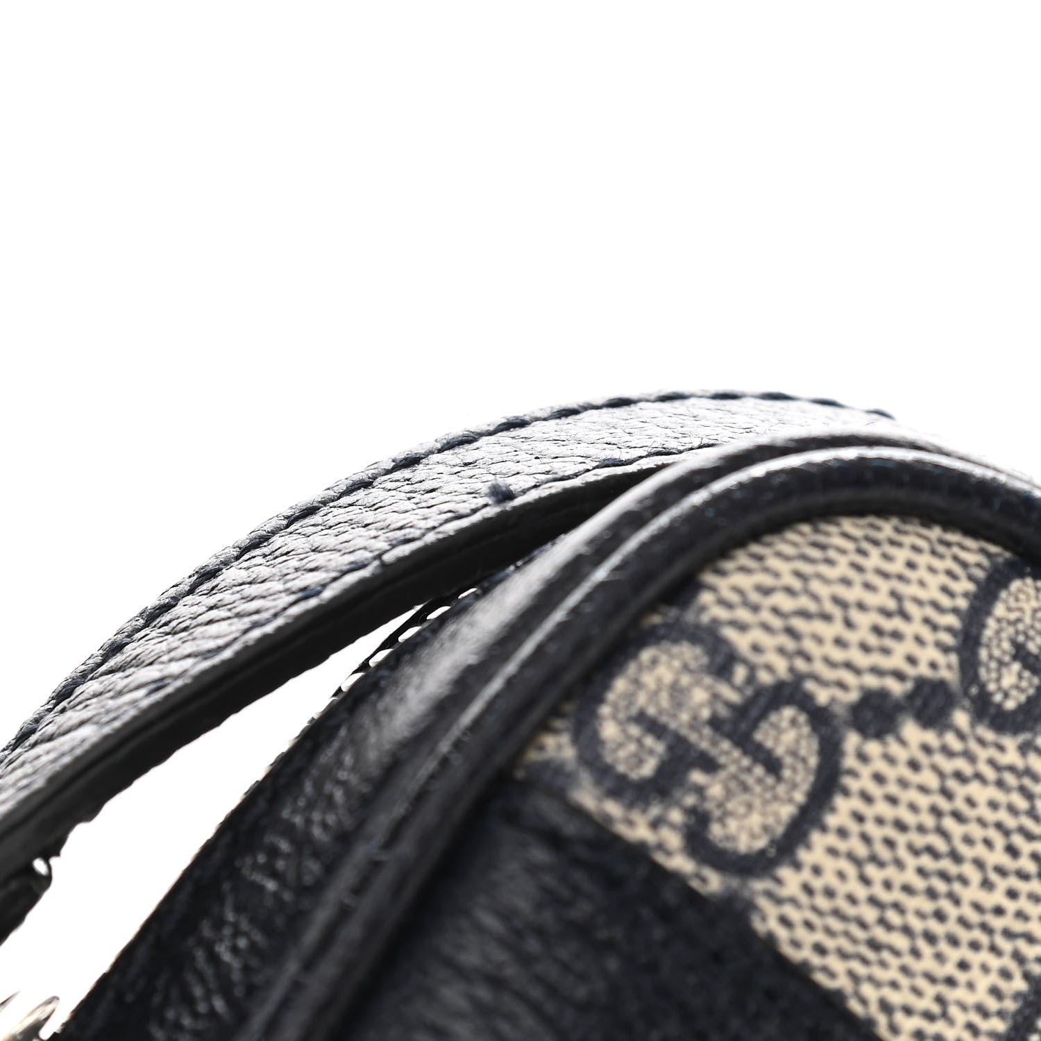 Gucci GG Supreme Monogram Textured Dollar Calfskin Web Small Ophidia Messenger Bag Beige Blue 11 of 11