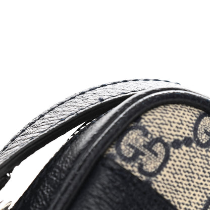 Gucci GG Supreme Monogram Textured Dollar Calfskin Web Small Ophidia Messenger Bag Beige Blue 11 of 11