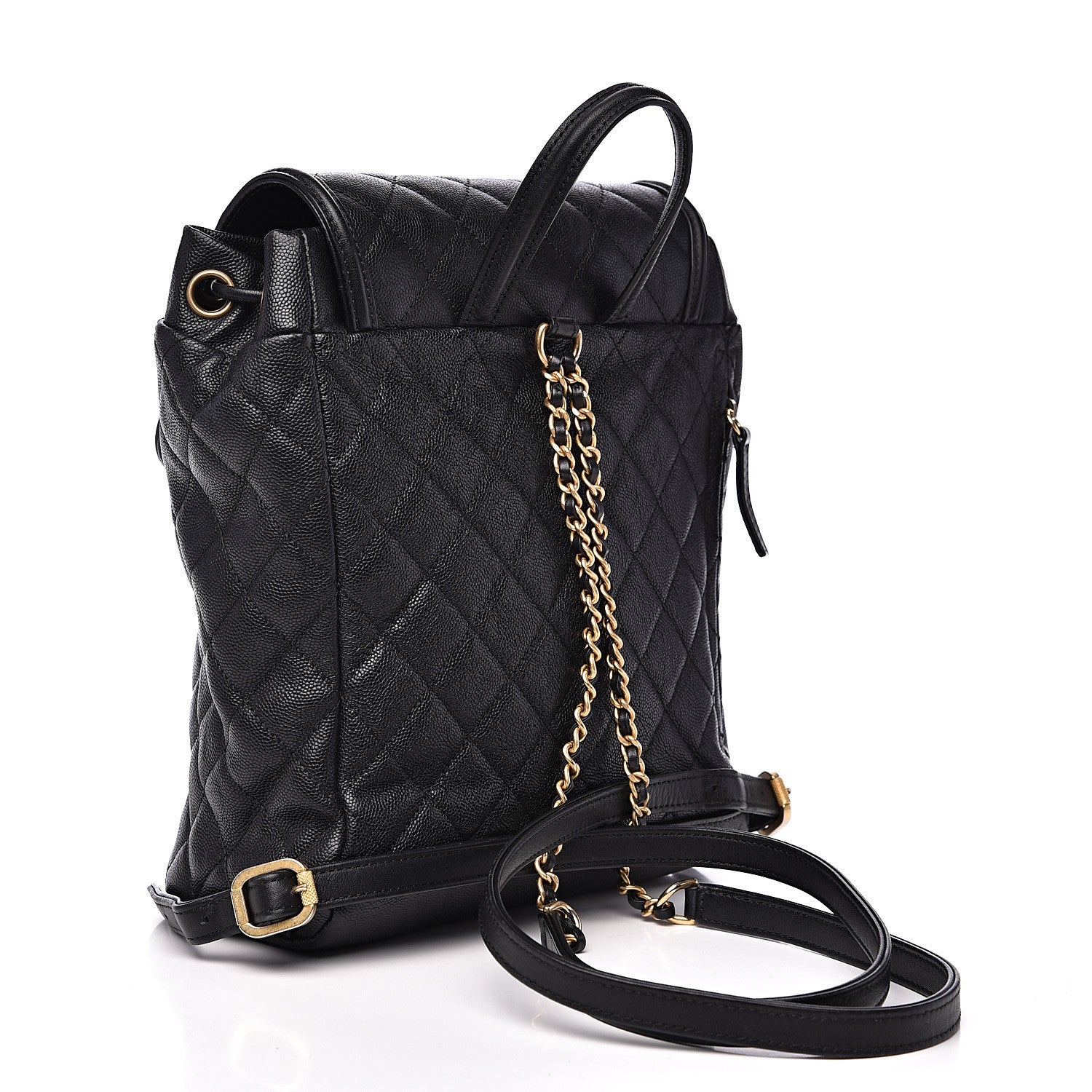 Chanel Caviar Quilted Filigree Backpack Black 2 of 11