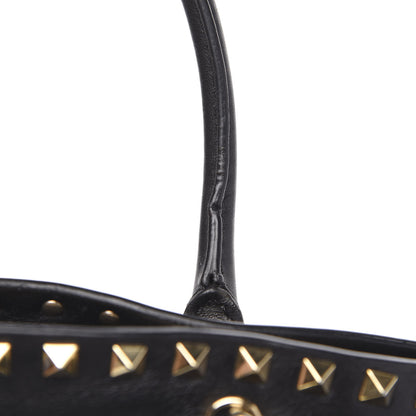 Valentino Garavani Vitello Rockstud Dome Shopper Black 14 of 16