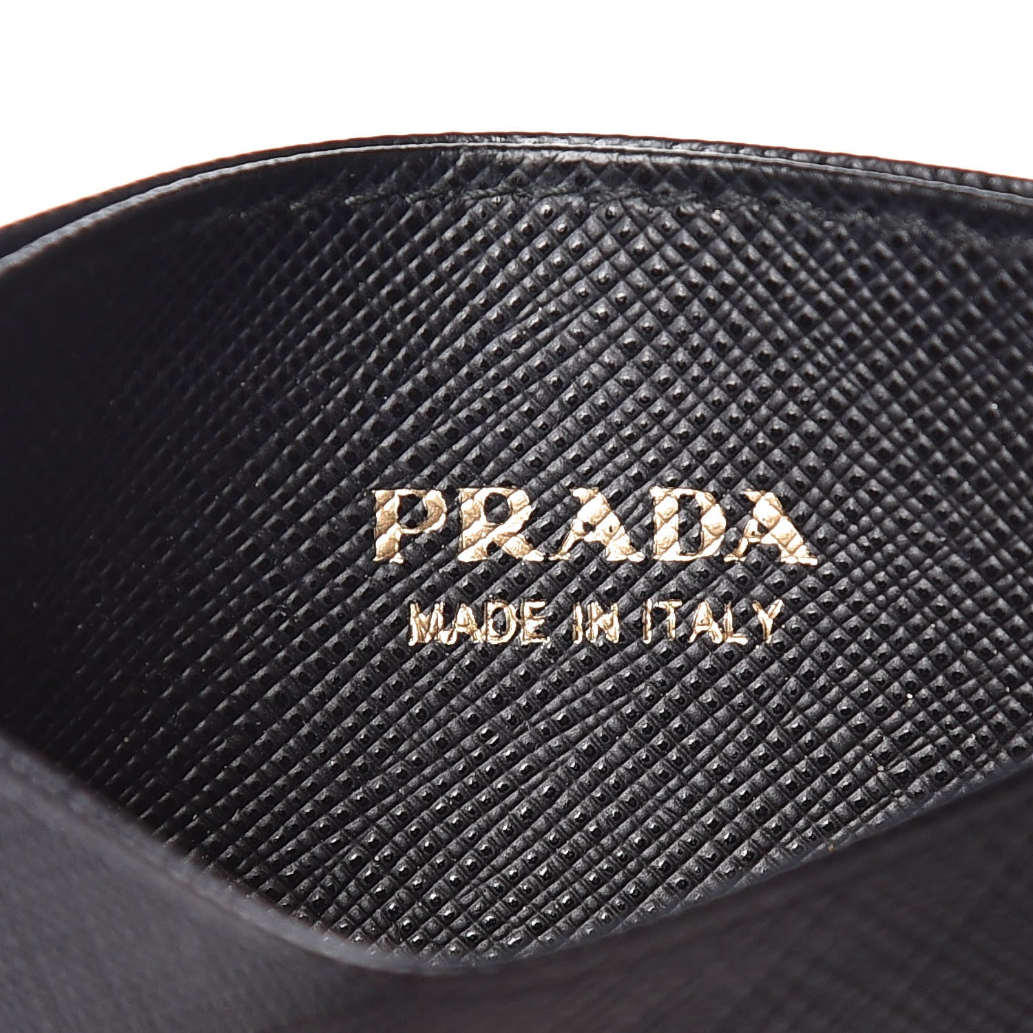 Prada Saffiano Metal Card Case Black 6 of 6