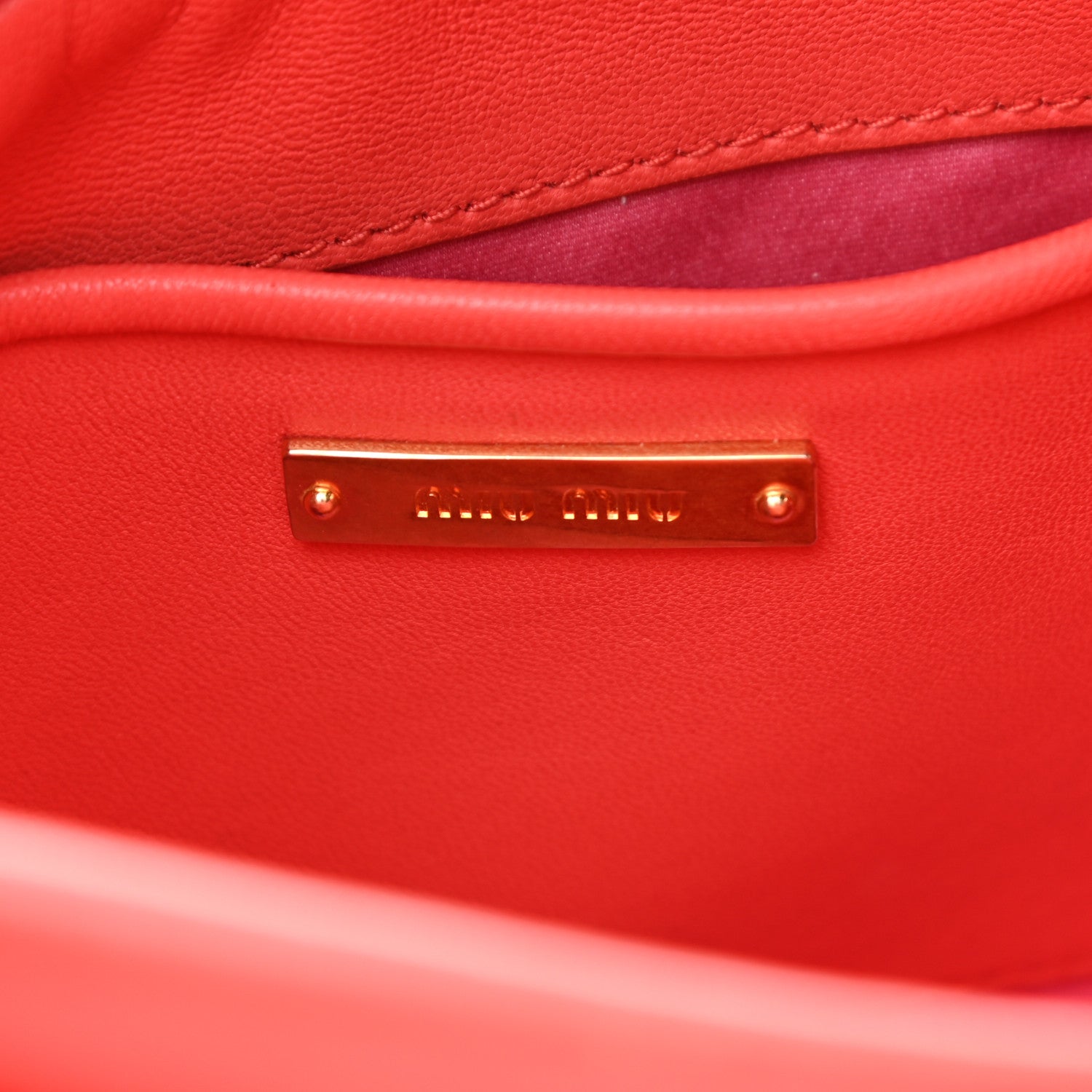 Miu Miu Nappa Matelasse Crossbody Lacca 6 of 11