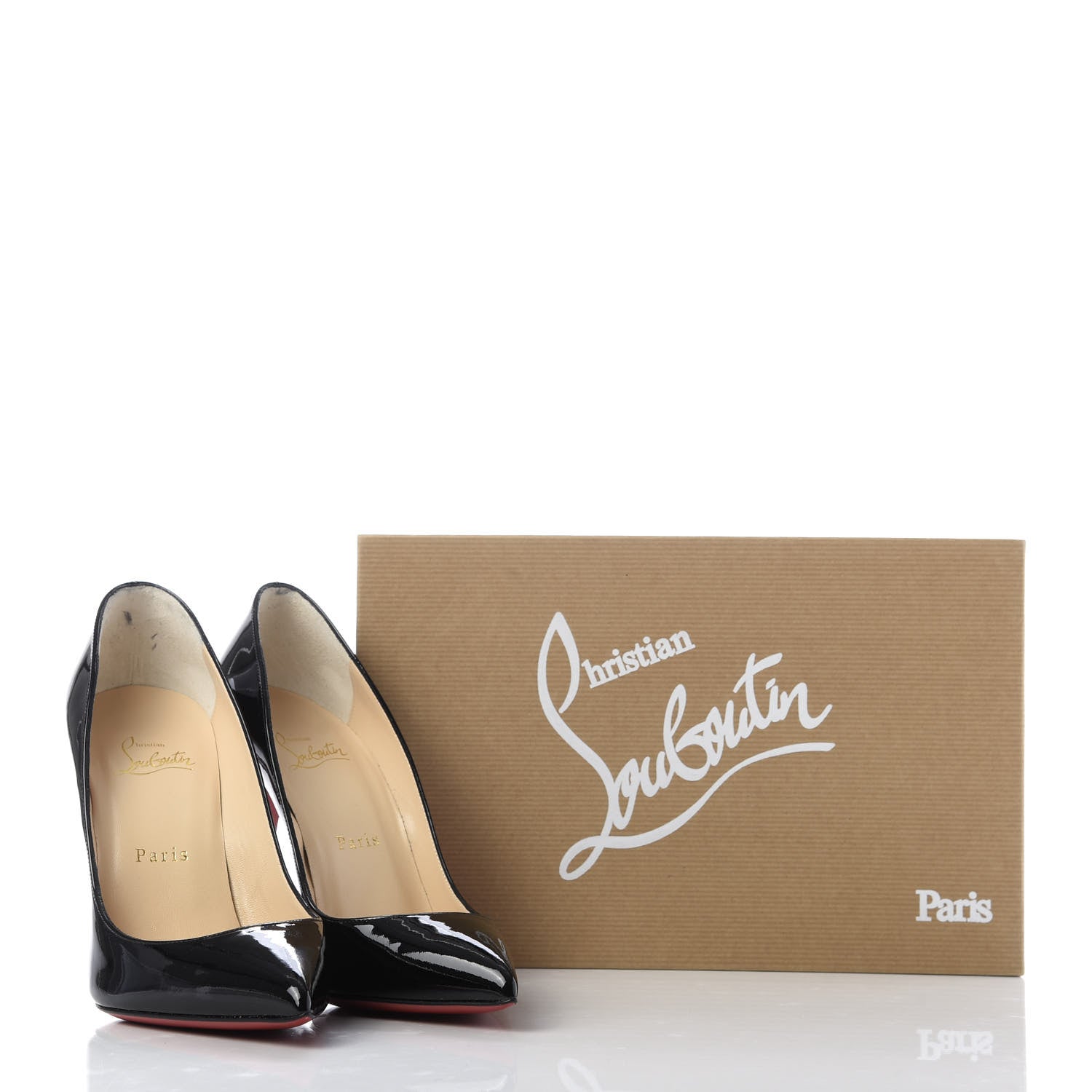 Christian Louboutin Patent Pigalle Follies 100 Pumps 38.5 Black 9 of 9