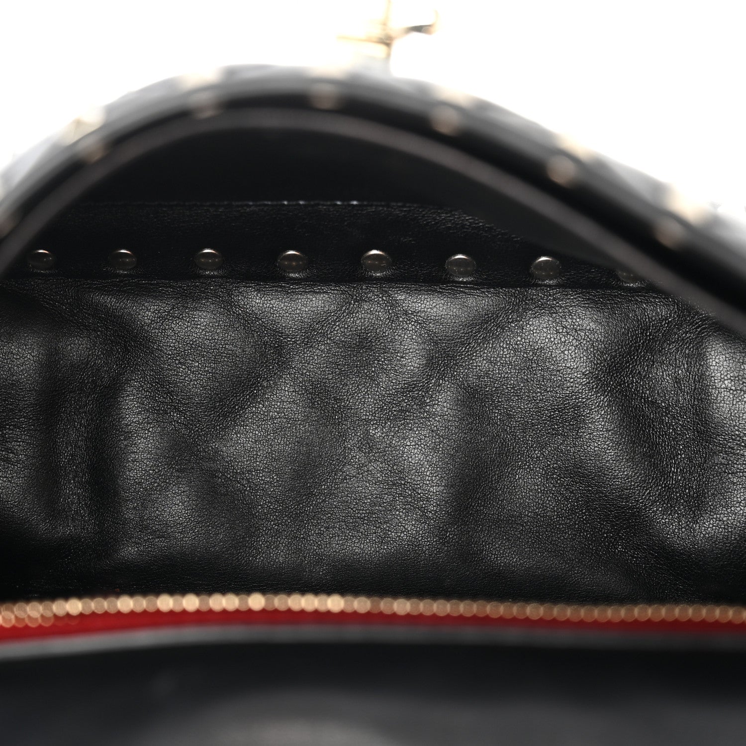 Valentino Garavani Nappa Medium Rockstud Spike Shoulder Bag Black 5 of 10