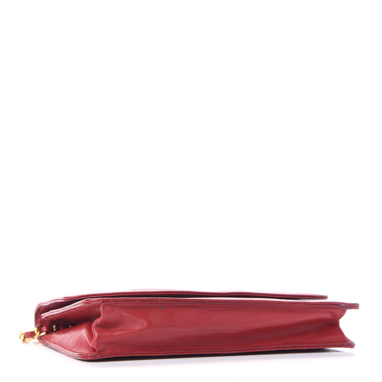Chanel Caviar Timeless CC Wallet On Chain WOC Red 3 of 11