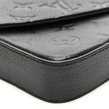 Louis Vuitton Empreinte Pochette Felicie Chain Wallet Black 8 of 9