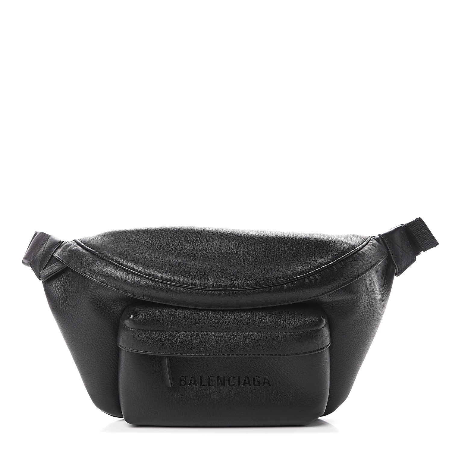 Balenciaga Smooth Calfskin Logo Large Everyday Beltpack Black 1 of 8