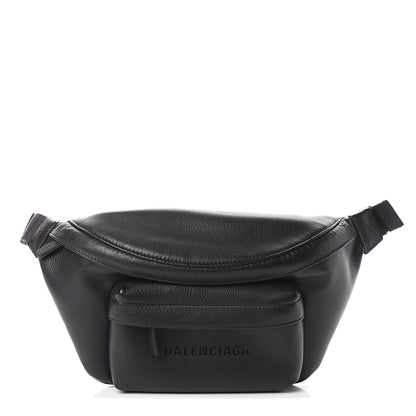 Balenciaga Smooth Calfskin Logo Large Everyday Beltpack Black 1 of 8