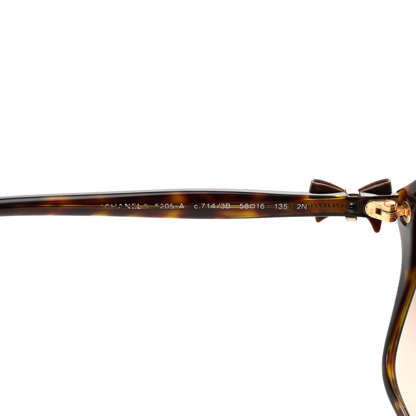 Acetate CC Bow Sunglasses 5205-A Tortoise