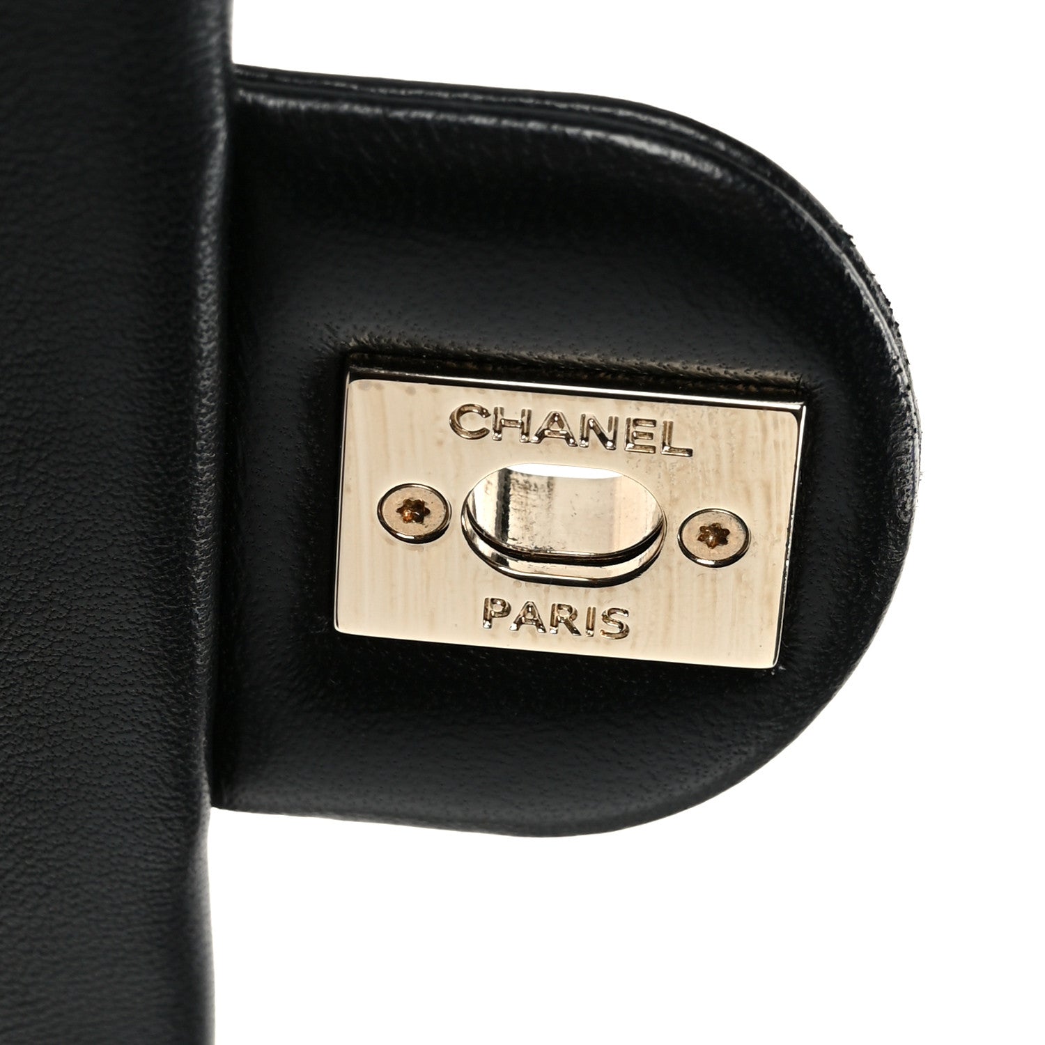 Chanel Lambskin Quilted Resin Bi-Color Chain Flap Bag Black 7 of 11