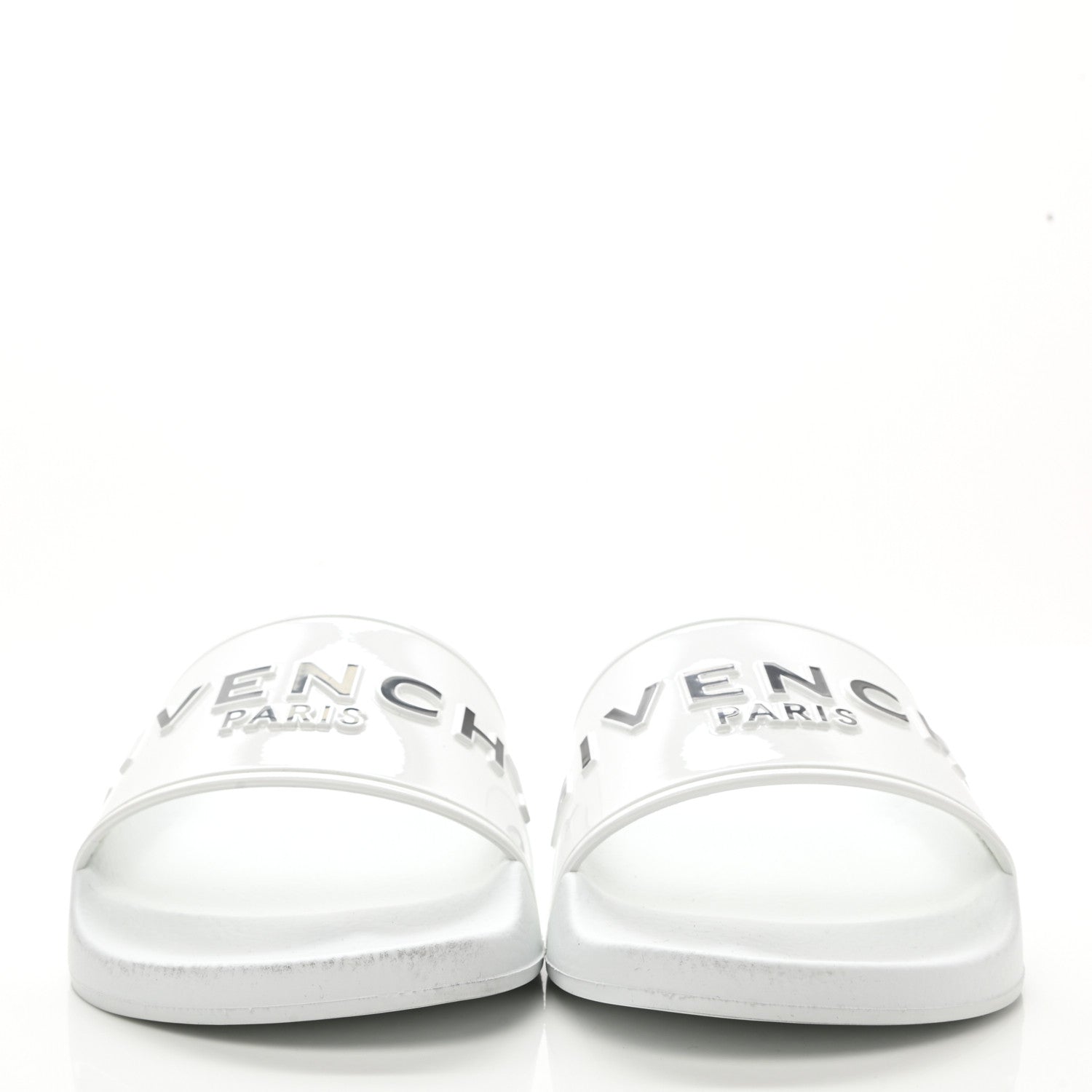Givenchy Rubber Logo Pool Slide Sandals 38 White 2 of 9
